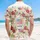 Distressed American Flag Emblem 1776-2026 Tropical - USA 250th Anniversary Independence Day Hawaiian Shirt - 5