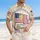 American Flag Cross One Nation Under God Tropical - USA 250th Anniversary Independence Day Hawaiian Shirt - 4