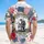 Soldier Memorial Flag Tropical Patriotic Art 1776-2026 - USA 250th Anniversary Gift for Veterans Hawaiian Shirt - 5