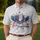 Bald Eagle Flag Statue of Liberty - USA 250th Anniversary 1776-2026 Independence Day Men's Polo Shirt - 4