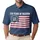 Distressed American Flag 1776-2026 - USA 250 Years of Freedom Independence Day Men's Polo Shirt - 1