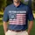 Distressed American Flag 1776-2026 - USA 250 Years of Freedom Independence Day Men's Polo Shirt - 4