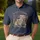 Bald Eagle Statue of Liberty Distressed Flag 1776 - USA 250th Anniversary Freedom Men's Polo Shirt - 4