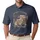 Bald Eagle Statue of Liberty Distressed Flag 1776 - USA 250th Anniversary Freedom Men's Polo Shirt - 1