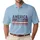 America 1776 250 Years of Freedom Distressed Stripes - USA 250th Anniversary Celebration Men's Polo Shirt - 1