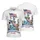 Grinning Skeleton Shark American Flag 1776-2026 - USA 250th Anniversary Patriotic Men's Polo Shirt - 3