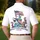 Grinning Skeleton Shark American Flag 1776-2026 - USA 250th Anniversary Patriotic Men's Polo Shirt - 5