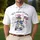 Funny Patriotic Frog Uncle Sam Scooter Flag 1776 - USA 250th Anniversary Independence Day Men's Polo Shirt - DlHw9MgFu0