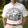 Vintage Tall Ship Aircraft Carrier Flag - USA 250th Anniversary 1776-2026 Gift for Veterans Men's Polo Shirt - 4