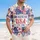 GOD BLESS THE USA 1776-2026 Patriotic Tropical - USA 250th Anniversary Independence Day Hawaiian Shirt - 4