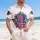 USA 250 Years of Freedom Emblem - Hawaiian Tropical 1776-2026 Patriotic Independence Day Hawaiian Shirt - 4