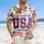 God Bless The USA Rose Emblem 1776 - USA 250th Anniversary Independence Day Commemoration Hawaiian Shirt - 4