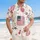 Distressed US Flag 1776-2026 - USA 250th Anniversary Tropical Patriotic Aloha Art Hawaiian Shirt - 4