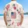 Distressed US Flag 1776-2026 - USA 250th Anniversary Tropical Patriotic Aloha Art Hawaiian Shirt - 5