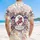 General Washington 1776 Equestrian Art - USA 250th Anniversary Tropical Patriotic Design Hawaiian Shirt - 5