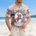 General Washington 1776 Equestrian Art - USA 250th Anniversary Tropical Patriotic Design Hawaiian Shirt - 4