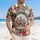 Pilgrims Mayflower Patriotic Tropical Scene - USA 250th Anniversary Independence Day Hawaiian Shirt - 4