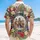 Pilgrims Mayflower Patriotic Tropical Scene - USA 250th Anniversary Independence Day Hawaiian Shirt - 5