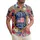 American Flag Patriotic Text Tropical Design - USA 250th Anniversary 1776-2026 Hawaiian Shirt - 1