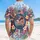 Bald Eagle American Flag Liberty Bell 1776-2026 - USA 250th Anniversary Tropical Patriot Hawaiian Shirt - 5