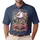 Bald Eagle American Flag Statue Liberty 1776-2026 - USA 250th Anniversary Gift for Dad Men's Polo Shirt - 1