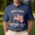 Waving American Flag 1776-2026 - USA 250th Anniversary Independence Day Patriotic Celebration Men's Polo Shirt - 4