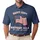 Waving American Flag 1776-2026 - USA 250th Anniversary Independence Day Patriotic Celebration Men's Polo Shirt - 1