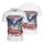 Bald Eagle Flag 1776 Liberty Bell Statue of Liberty - USA 250 Years of Freedom Independence Day Men's Polo Shirt - 3