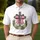 Wooden Cross American Flag Patriotic 1776-2026 - USA 250th Anniversary Gift for Veterans Men's Polo Shirt - 4