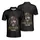 Weathered Skull Military Helmet American Flag - USA 250 Years of Freedom 1776-2026 Men's Polo Shirt - 3