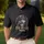 Weathered Skull Military Helmet American Flag - USA 250 Years of Freedom 1776-2026 Men's Polo Shirt - 4
