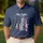 Distressed American Flag Rifle We The People Patriotic - USA 250th Anniversary 1776-2026 Men's Polo Shirt - 4