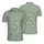 Distressed USA Stars 1776 - Sage Green USA 250th Anniversary Independence Day Men's Polo Shirt - 3