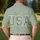 Distressed USA Stars 1776 - Sage Green USA 250th Anniversary Independence Day Men's Polo Shirt - 5