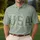 Distressed USA Stars 1776 - Sage Green USA 250th Anniversary Independence Day Men's Polo Shirt - 4