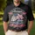 Tall Ship Aircraft Carrier Flag 1776-2026 - USA 250th Anniversary Patriotic Gift for Dad Men's Polo Shirt - 4
