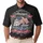 Tall Ship Aircraft Carrier Flag 1776-2026 - USA 250th Anniversary Patriotic Gift for Dad Men's Polo Shirt - 1