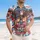 Bald Eagle Anvil American Flag Tropical Leaves - USA 250th Anniversary Independence Day Hawaiian Shirt - 4