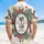 Tropical Patriotic Emblem Hourglass 1776-2026 - USA 250th Anniversary Celebration Hawaiian Shirt - 5