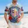 American Flag Cross ONE NATION UNDER GOD Praising Jesus - USA 250th Anniversary Hawaiian Shirt - 4