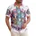 USA Patriotic Icons Tropical Flowers 1776 Flag - USA 250th Anniversary Freedom Celebration Hawaiian Shirt - 1