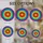 Stained Glass Concentric Spiral Mosaic Rainbow Jewel Tones Tiffany Style Square Glass Tiles Stained Glass Suncatcher - 4