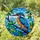 Vibrant Kingfisher Stained Glass Art - Tiffany Style Nature Decor for Home Accent Stained Glass Suncatcher - 2