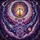 Tiffany Stained Glass Tree of Life Amethyst - Cosmic Nebula Celestial Art Stained Glass Suncatcher - 5