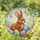 Brown Rabbit Easter Eggs Bird Cherry Blossoms - Intricate Tiffany Stained Glass Art Easter Gift Stained Glass Suncatcher - 2