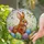Brown Rabbit Easter Eggs Bird Cherry Blossoms - Intricate Tiffany Stained Glass Art Easter Gift Stained Glass Suncatcher - 1