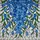 Stained Glass Forget-Me-Not Flowers Blue Gold Green Tiffany Mosaic Rippled Clear Art Stained Glass Suncatcher - 5