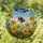 Bumblebee Daisy Flowers Mosaic Tiffany Stained Glass Cloudy Sky Foliage Jewel Tones Stained Glass Suncatcher - 2