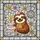 Cartoon Sloth Birthday Cake Disco Ball Stained Glass Party Hat - Celebration Present Stained Glass Suncatcher - 5