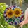 Two Sunflowers Stained Glass Mosaic Art - Tiffany Style Window Decor Home Accent Panel Stained Glass Suncatcher - 1